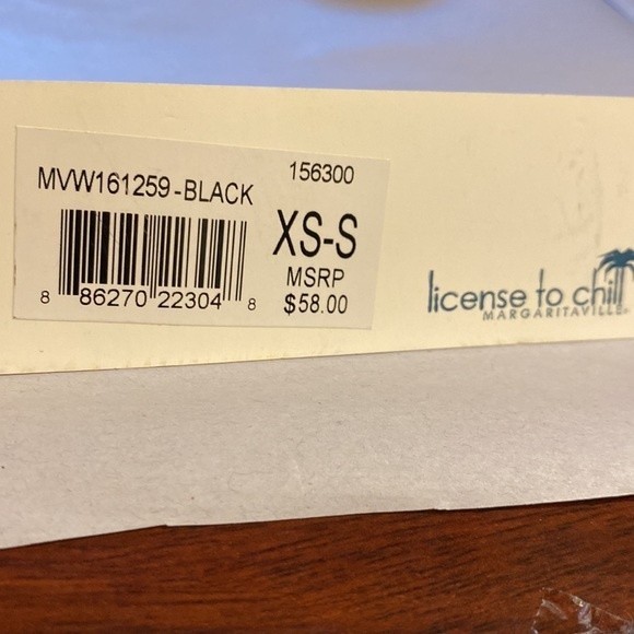 Margaritaville Drop Shoulder top dolman sleeves drawstring round neck  XS-S - Picture 4 of 14